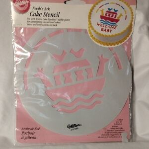Vtg. Wilton Noah's Ark Cake Stencil